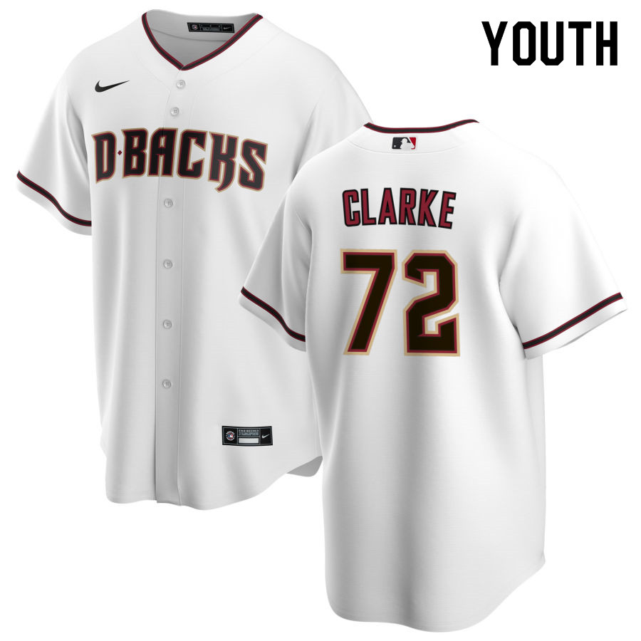 Nike Youth #72 Taylor Clarke Arizona Diamondbacks Baseball Jerseys Sale-White